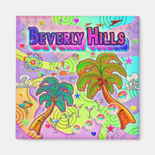 Beverly Hills Urlaub Ziel Magnet