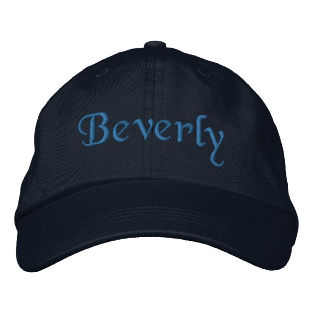 Beverly Personalisiert bestickter Baseballhut Bestickte Kappe (Vorderseite)