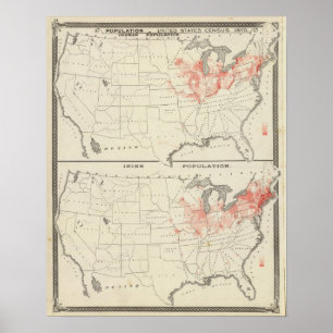 Bevölkerungs-Staat-Zählung Poster