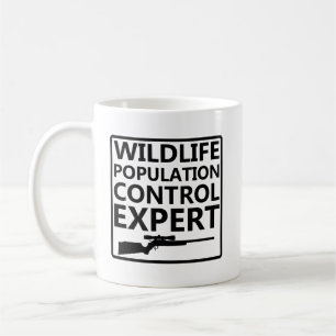 Bevölkerungskontrolle Lustiger Jagdbecher Kaffeetasse