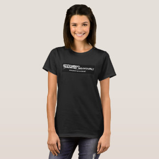 Bevollmächtigter einzelner T - Shirt (B//W Logo)