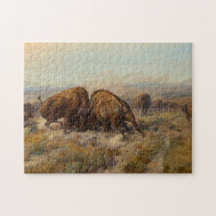 Bevor der Weiße Mann kam, 1903 von Charles Russell Puzzle