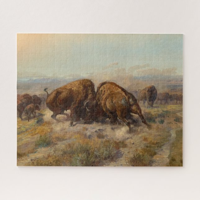 Bevor der Weiße Mann von Charles Russell kam Puzzle (Horizontal)