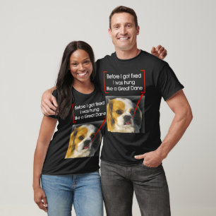 Bevor ich die Reparatur got, hing ich wie ein groß T-Shirt