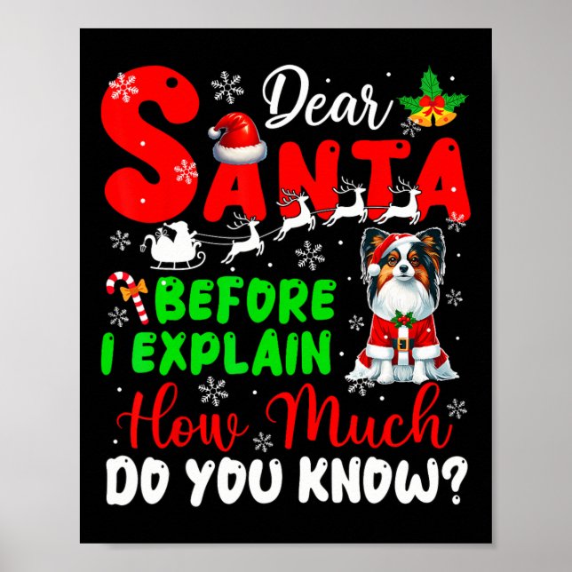 Bevor ich erkläre, wie viel Sie wissen Xmas Papill Poster (Vorne)