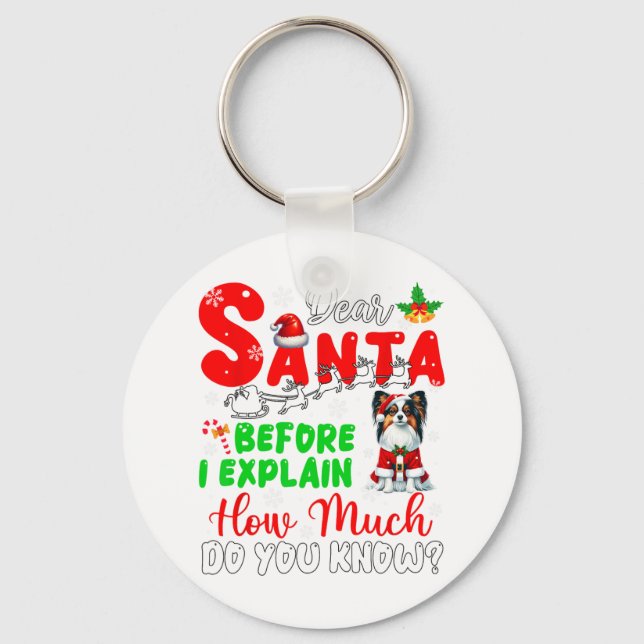 Bevor ich erkläre, wie viel Sie wissen Xmas Papill Schlüsselanhänger (Vorderseite)