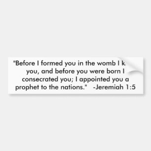 "Bevor ich Sie in der Geb5rmutter bildete, kannte Autoaufkleber