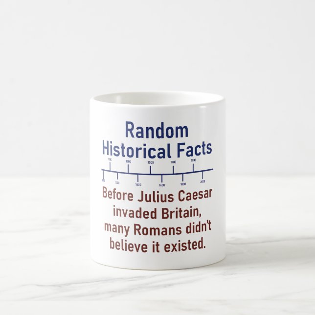 Bevor Julius Cäsar Großbritannien einfiel - Histor Kaffeetasse (Mittel)