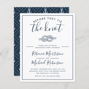 Bevor sie die Knot-Nautic-Engagement-Partei Krawat