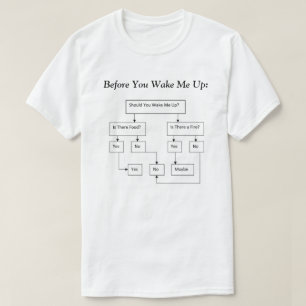 Bevor Sie mich herauf Entscheidungs-Baum wecken T-Shirt