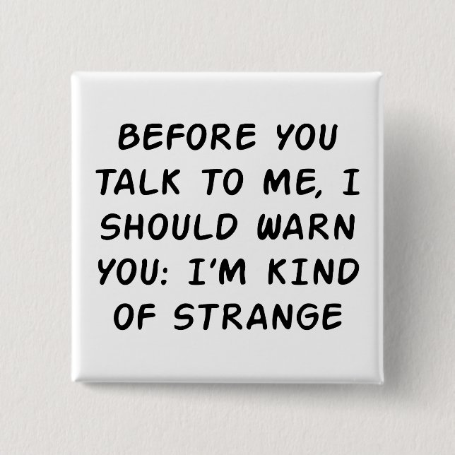 Bevor Sie sprechen Button (Vorderseite)