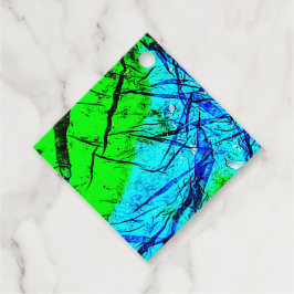 Bevorzugen Tags abstrakt Streifen gerecycelt Kunst Geschenkanhänger