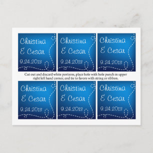 Bevorzugen Tags Paper Flugzeug Flying Blue Loops B Postkarte
