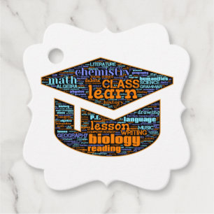 Bevorzugte Tags - Word Cloud Geschenkanhänger