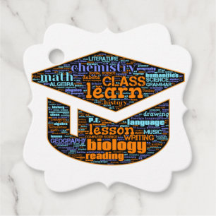 Bevorzugte Tags - Word Cloud Geschenkanhänger