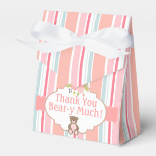 Bevorzugung packt Teddy-Bärn-Picknick-Shabby Chic Geschenkschachtel