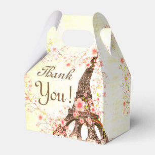 Bevorzugungs-Kasten-Paris-Eiffelturm-Kirschblüten Geschenkschachtel