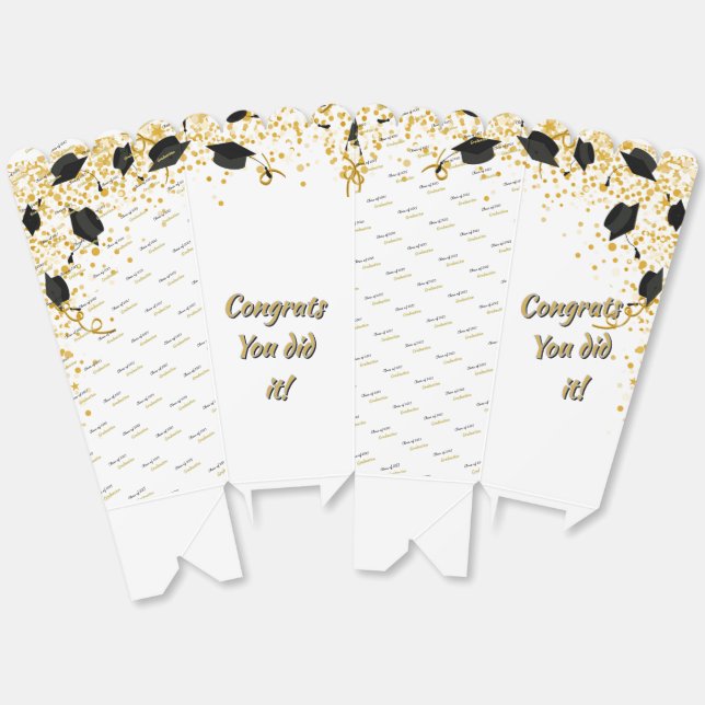 Bevorzugungsbox für benutzerdefinierten Abschluss  Geschenkschachtel (Ungeklappt)