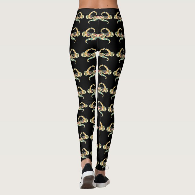 bewaffnete Augen Leggings (Rückseite)