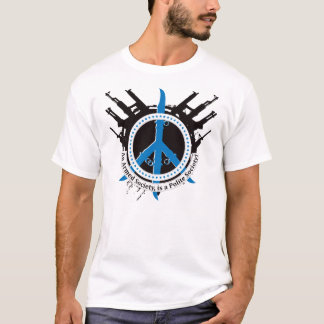 Bewaffnete höfliche Gesellschaft - Blau T-Shirt