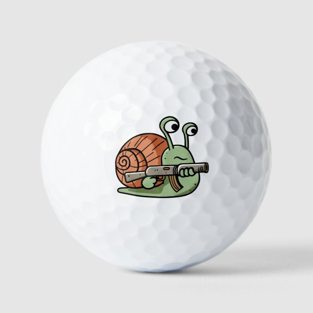 Bewaffnete Schnecke Golfball (Vorderseite)