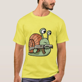 Bewaffnete Schnecke T-Shirt