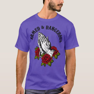 Bewaffneter gefährlicher Gebet-Krieger T-Shirt