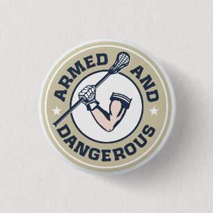 Bewaffneter und gefährlicher lockerer Knopf Button