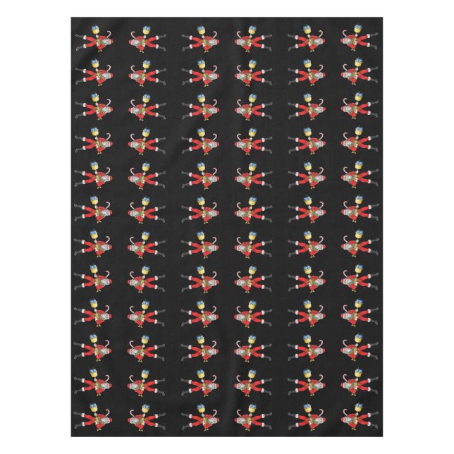 Bewaffneter Weihnachtsmann Tischdecke (Vorderseite)