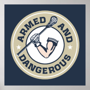 Bewaffnetes und gefährliches Poster