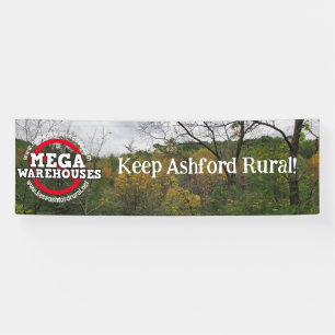 Bewahre Ashford als ländliche Region   Keine Mega- Banner