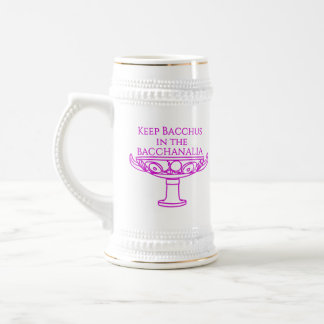 Bewahre Bacchus in der Bacchanalia-Tasse Bierglas
