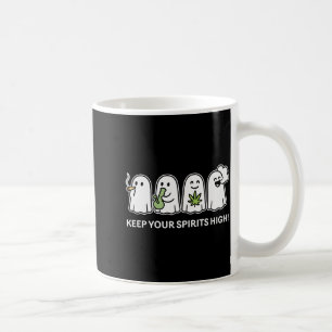 Bewahre deine Srits hoch Geist raucht Gras Hallowe Kaffeetasse