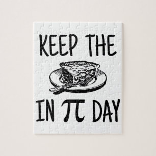 Bewahre den Kuchen am Pi-Tag Puzzle