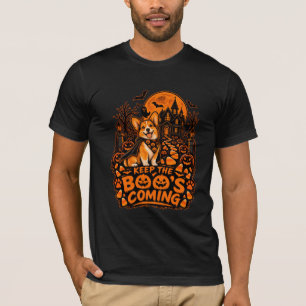 Bewahre die Bösewichte Corgi Halloween Kürbis Süßi T-Shirt