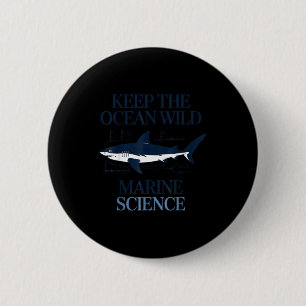 Bewahre die wilde Meeresnatur Meeresschutz Design Button
