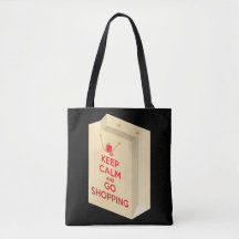 Bewahre Ruhe und geh einkaufen (Tasche1)