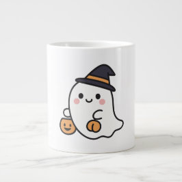 Bewahre Ruhe und genieße die gruselige Jahreszeit Jumbo-Tasse