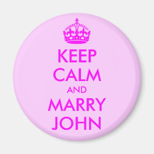 Bewahre Ruhe und heirate John Magnet