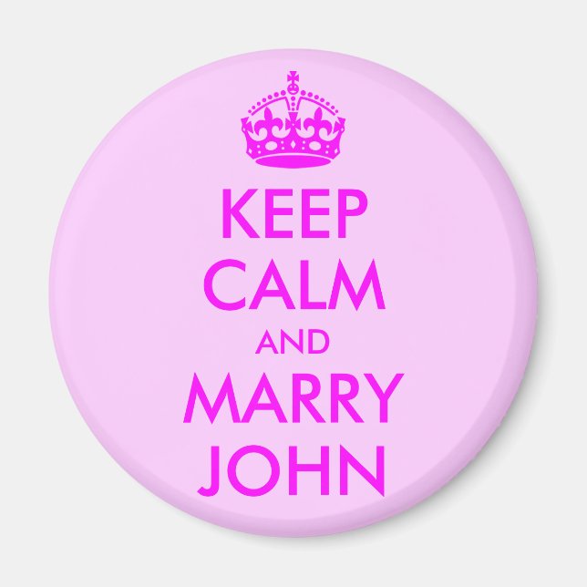Bewahre Ruhe und heirate John Magnet (Vorne)