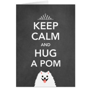 Bewahre Ruhe und Umarme einen Pom - Pomeranian