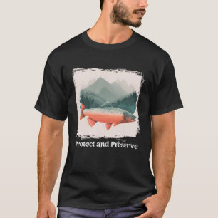 Bewahre und schütze Vintage National Park Lachs Fo T-Shirt