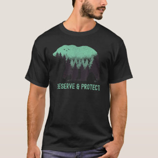 Bewahre und schütze Vintage Nationalpark Bär Co T-Shirt