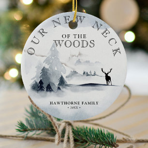 Bewahren Sie den neuen Nacken der Woods New Zuhaus Keramik Ornament