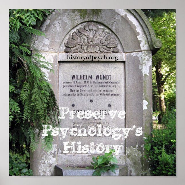 Bewahren Sie die Geschichte der Psychologie Poster (Vorne)