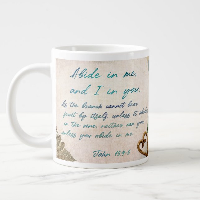 Bewahren Sie mich fruchtbares Glaubenszeitschrift  Jumbo-Tasse (Links)