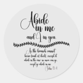 Bewahren Sie mich in KJV Bible Verse auf Runder Aufkleber