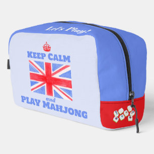 Bewahren Sie Ruhe Mahjong Union Jack Brit Flag Til Waschbeutel