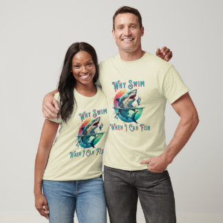 Bewahren Sie Ruhe und gehen Sie angeln T-Shirt