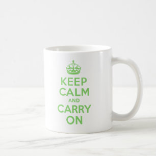 Bewahren Sie Ruhe Und Machen Sie Grün Zum Bestprei Kaffeetasse